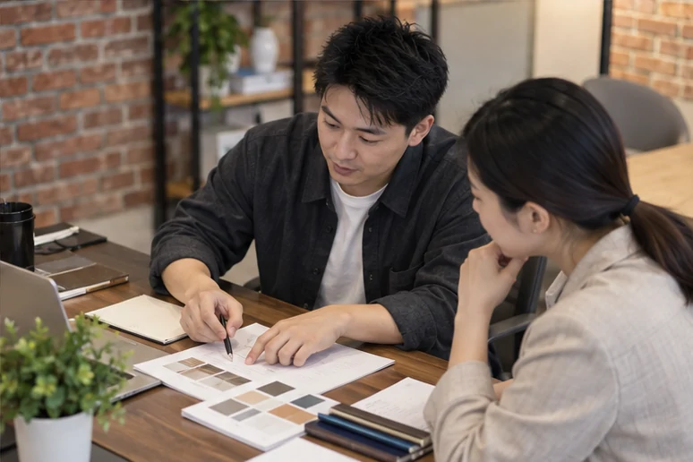 企业网站展示业务与服务信息的场景示意