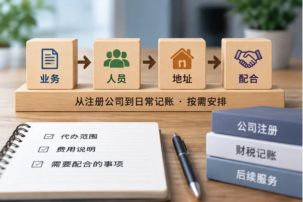 创业者一起整理开办计划的服务场景示意