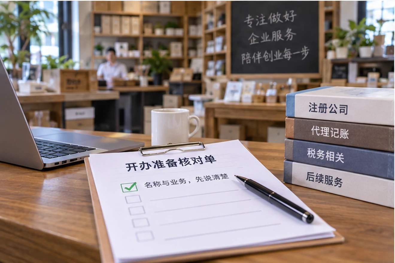 创业者一起整理开办计划的服务场景示意