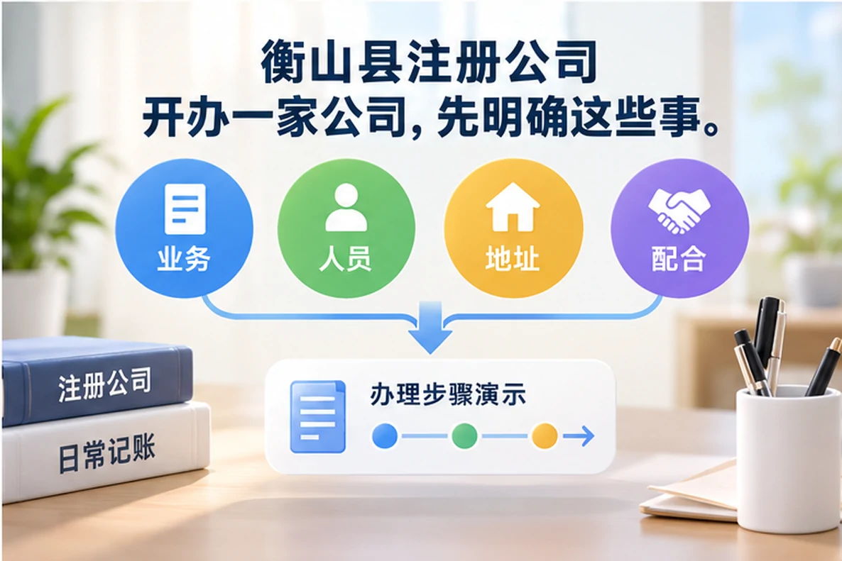 核对注册公司资料与办理事项的服务场景示意