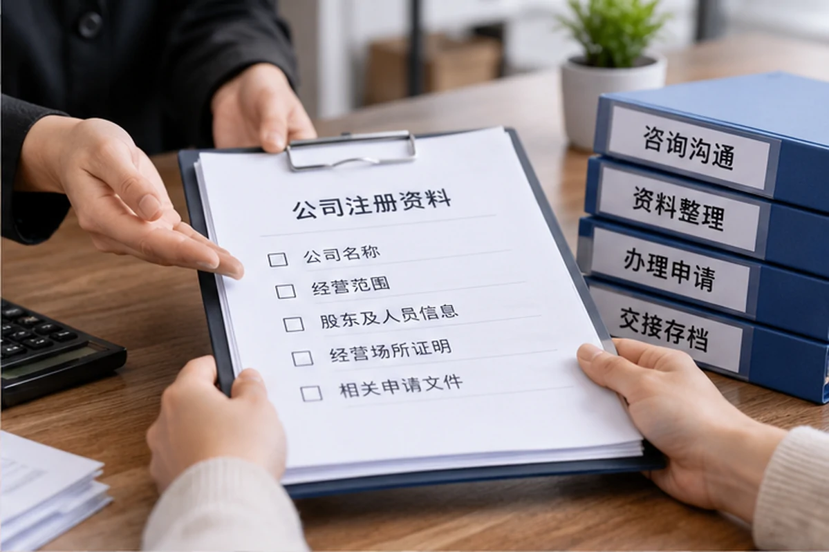 创业者一起整理开办计划的服务场景示意