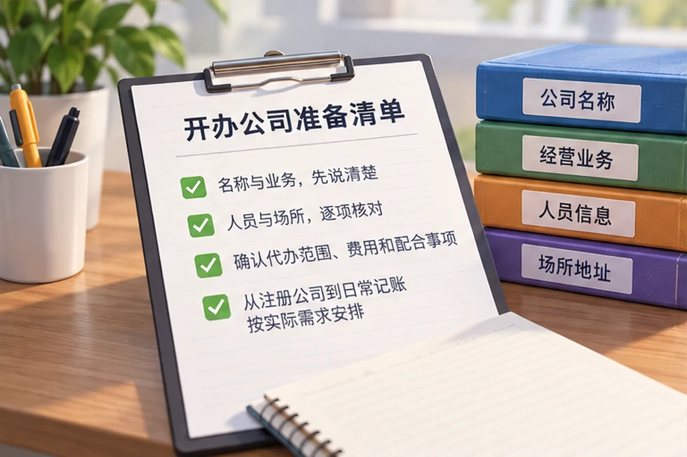 创业者一起整理开办计划的服务场景示意