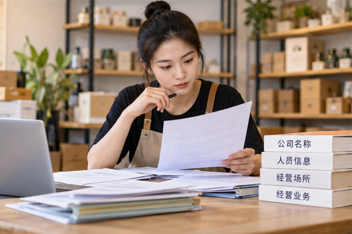 创业者一起整理开办计划的服务场景示意