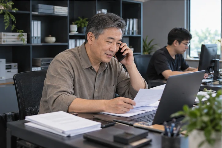 在线客服接待与咨询整理的服务场景示意