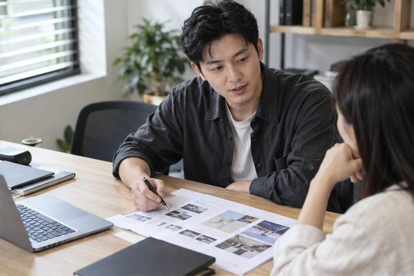 企业网站展示业务与服务信息的场景示意