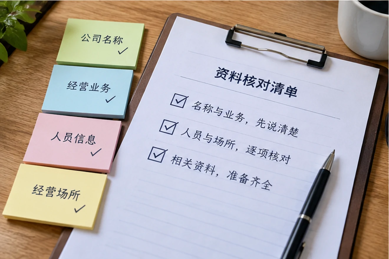 创业者一起整理开办计划的服务场景示意