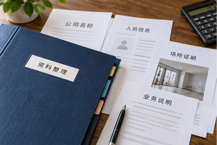 创业者一起整理开办计划的服务场景示意