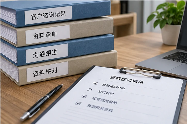 在线客服接待与咨询整理的服务场景示意
