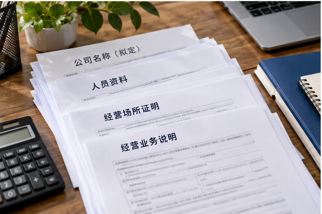 创业者一起整理开办计划的服务场景示意