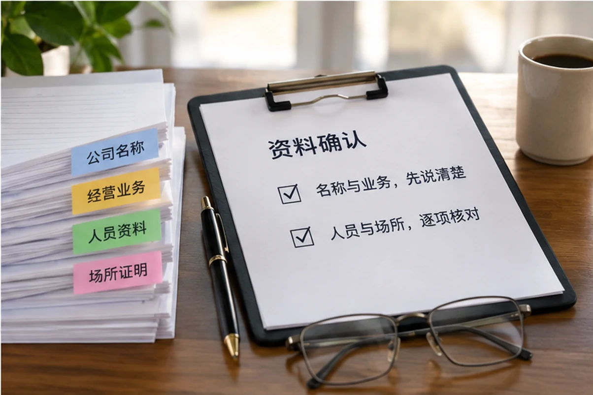 创业者一起整理开办计划的服务场景示意