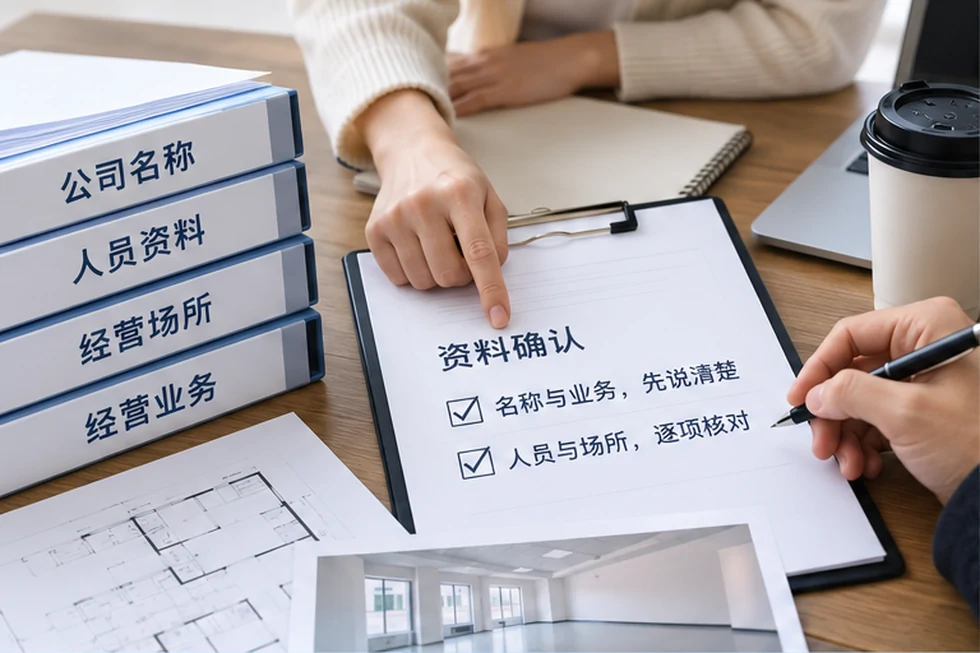 创业者一起整理开办计划的服务场景示意