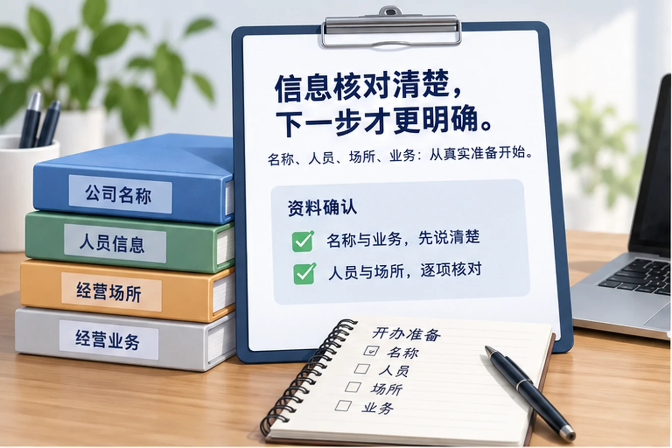 创业者一起整理开办计划的服务场景示意