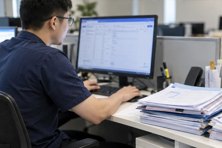 在线客服接待与咨询整理的服务场景示意
