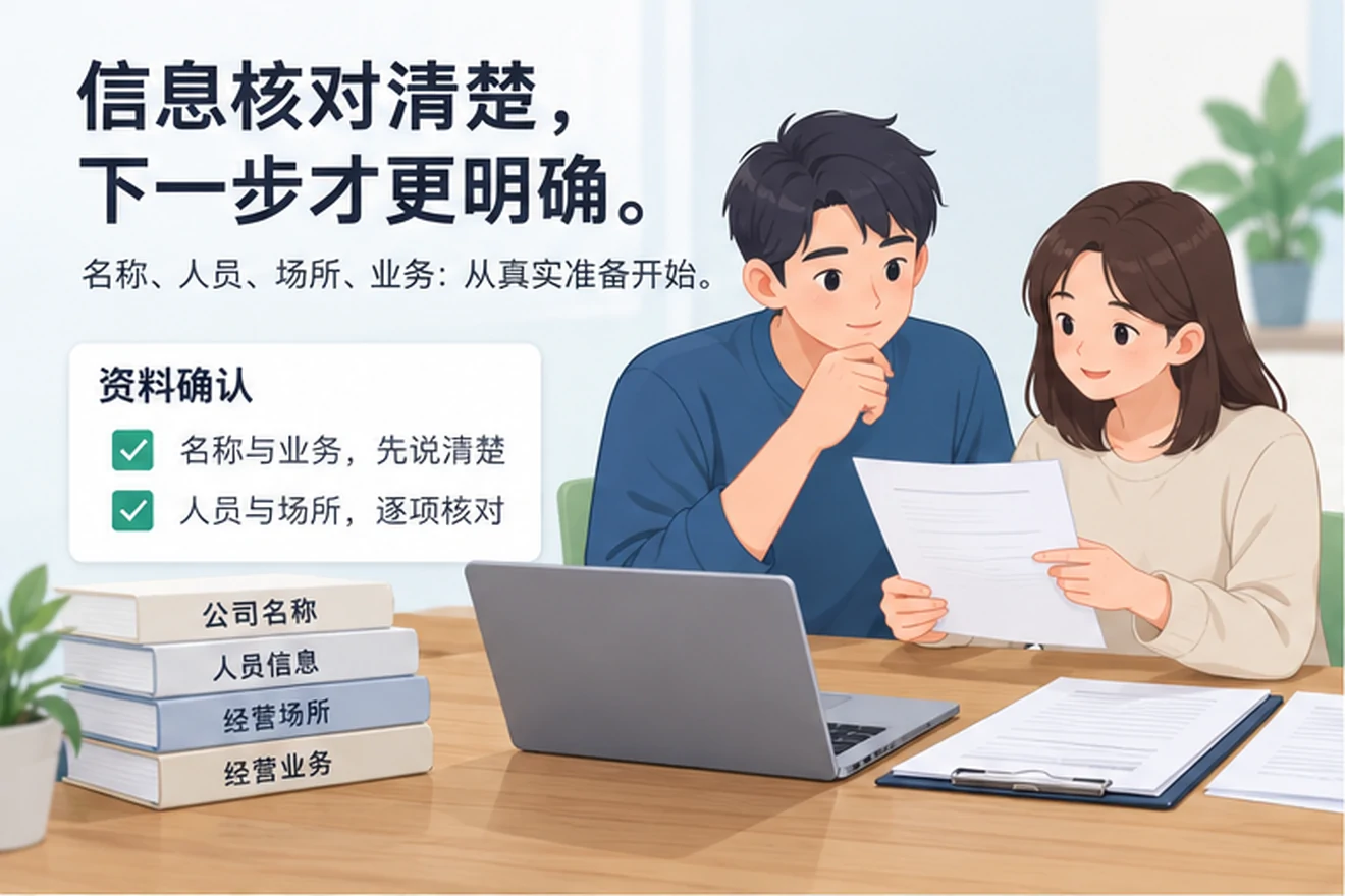 创业者一起整理开办计划的服务场景示意