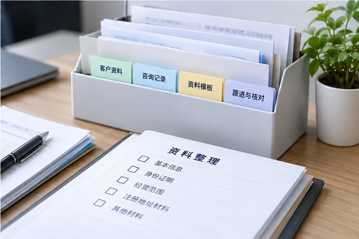 在线客服接待与咨询整理的服务场景示意