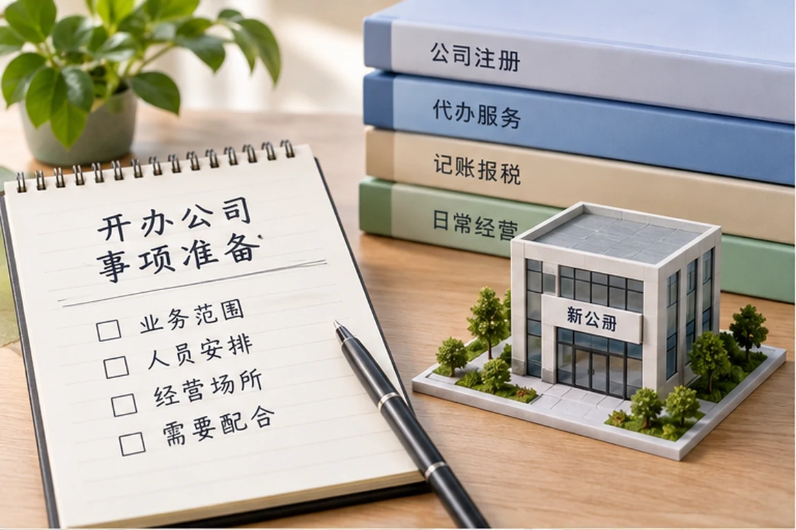 创业者一起整理开办计划的服务场景示意