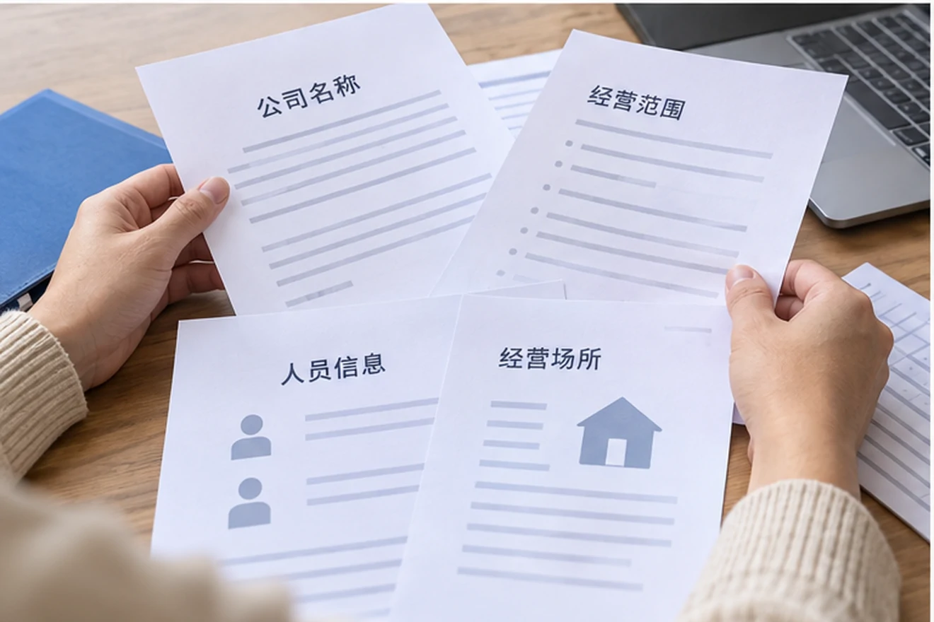 创业者一起整理开办计划的服务场景示意