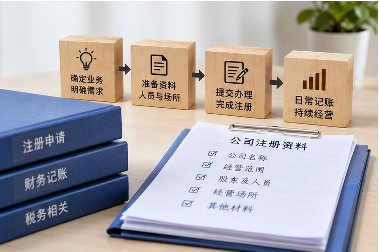 创业者一起整理开办计划的服务场景示意