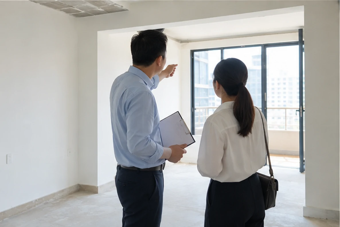 核对注册公司资料与办理事项的服务场景示意