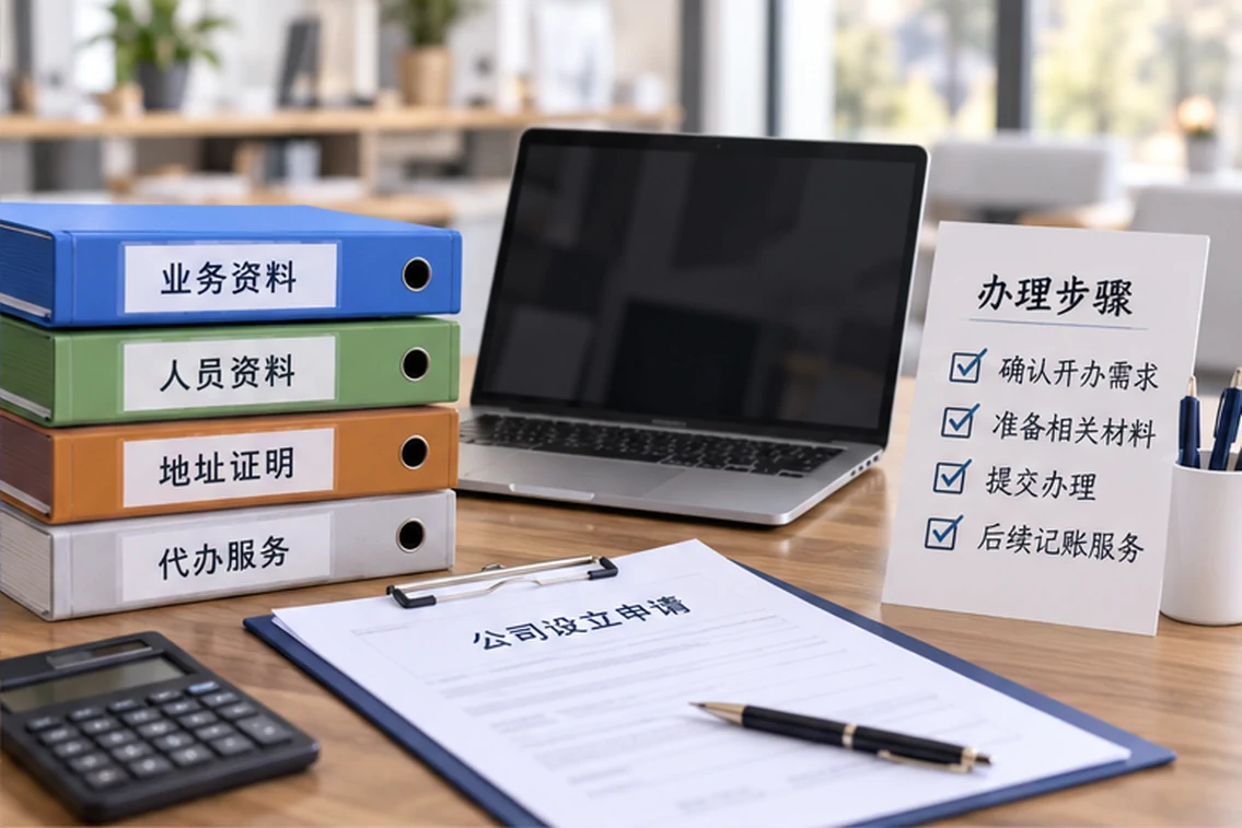 创业者一起整理开办计划的服务场景示意