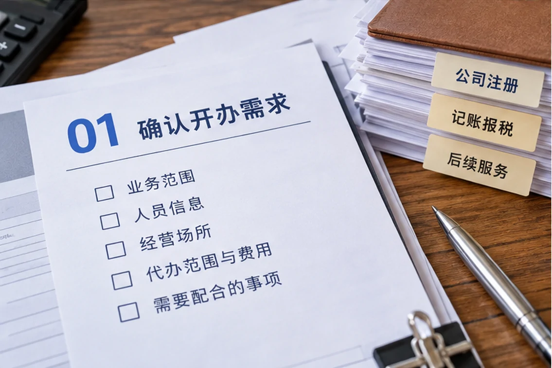 创业者一起整理开办计划的服务场景示意