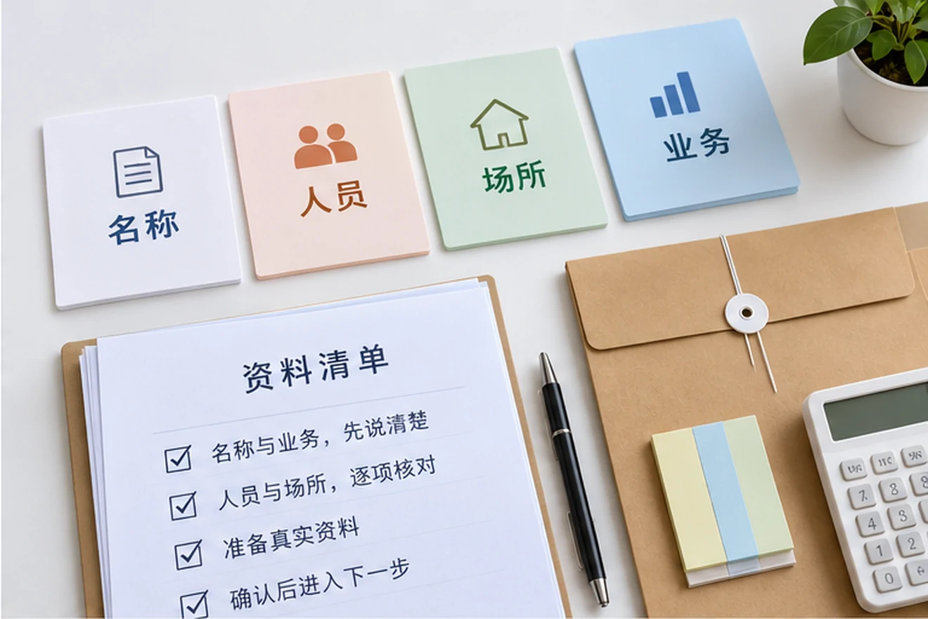 创业者一起整理开办计划的服务场景示意