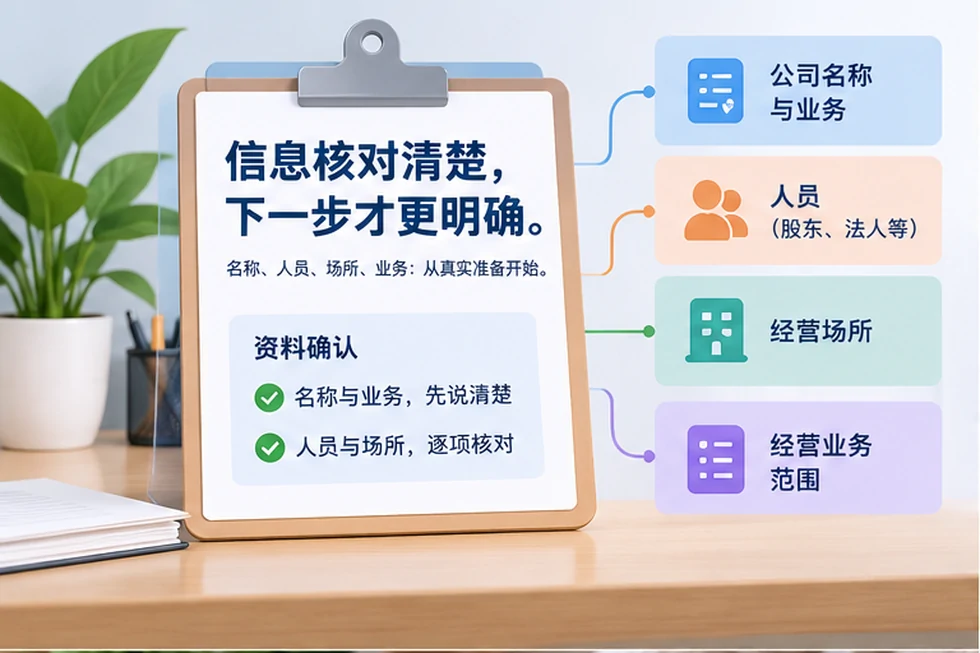 创业者一起整理开办计划的服务场景示意