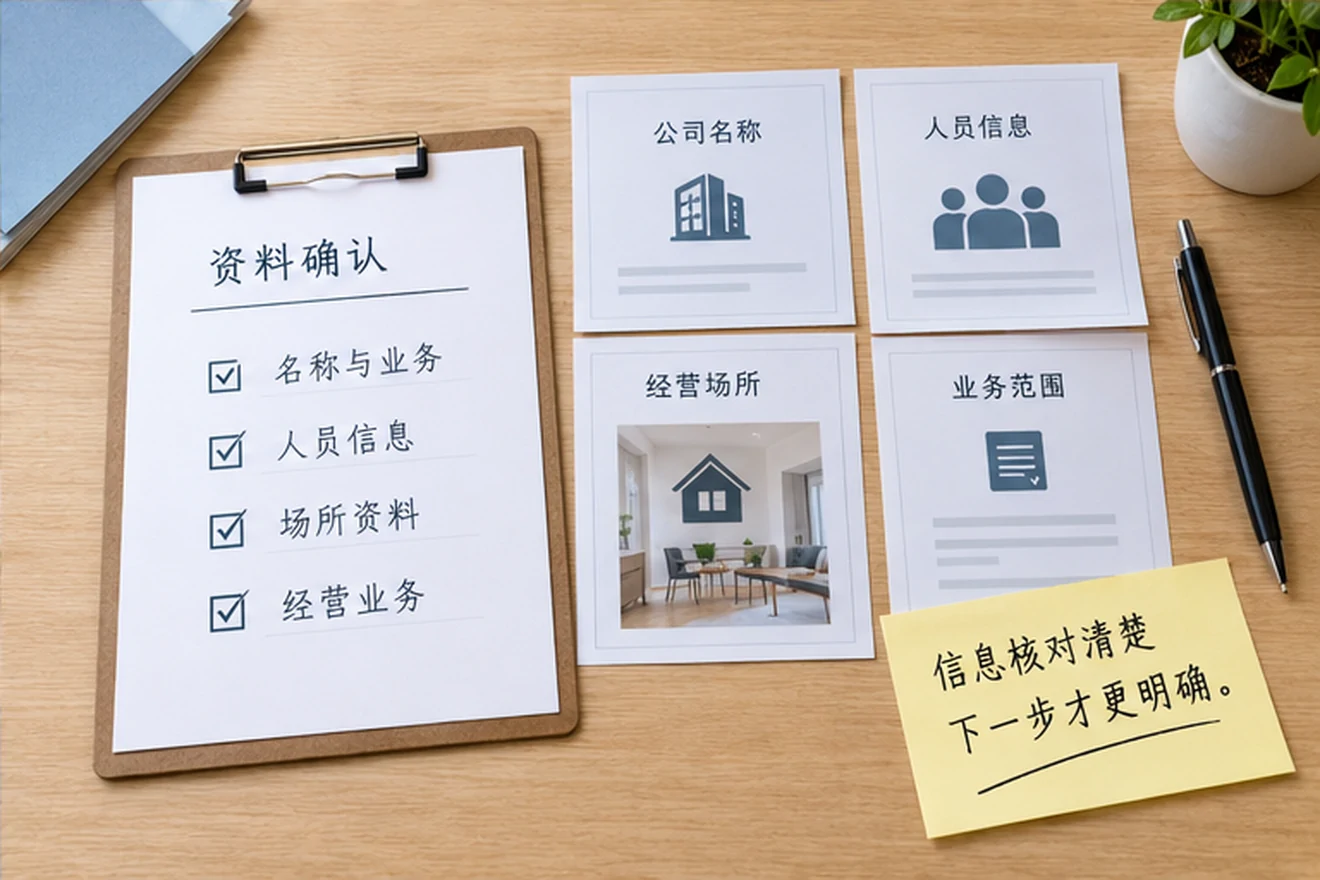创业者一起整理开办计划的服务场景示意