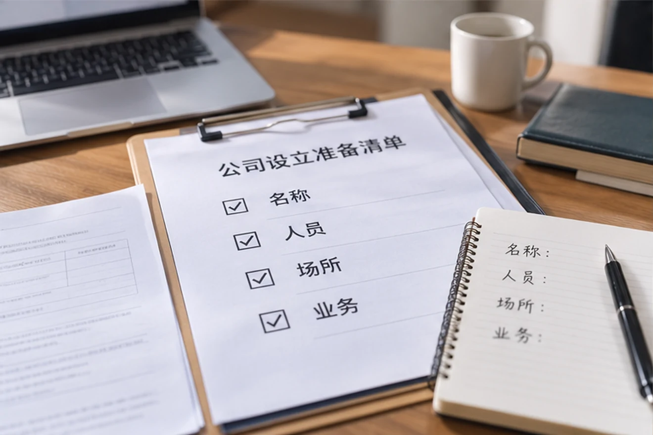 创业者一起整理开办计划的服务场景示意