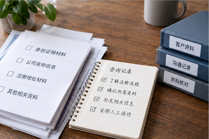 在线客服接待与咨询整理的服务场景示意