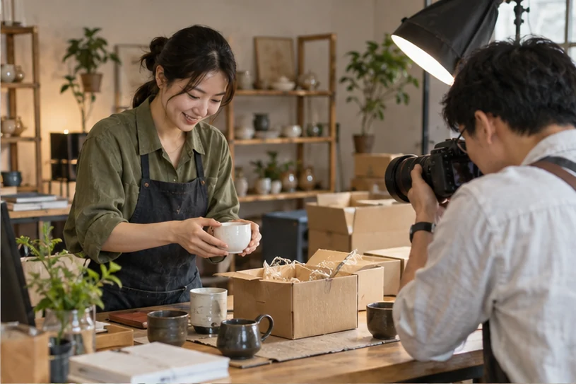 企业网站展示业务与服务信息的场景示意