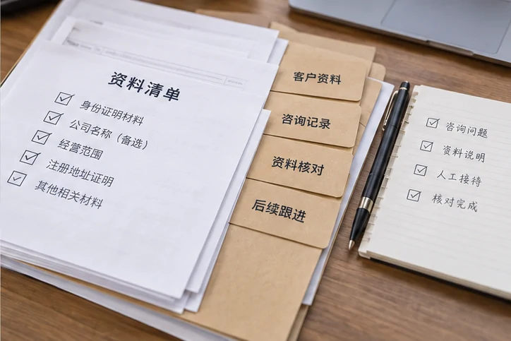 在线客服接待与咨询整理的服务场景示意