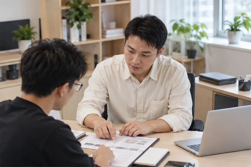 企业网站展示业务与服务信息的场景示意