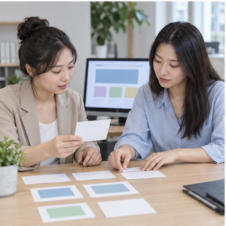 企业网站展示业务与服务信息的场景示意