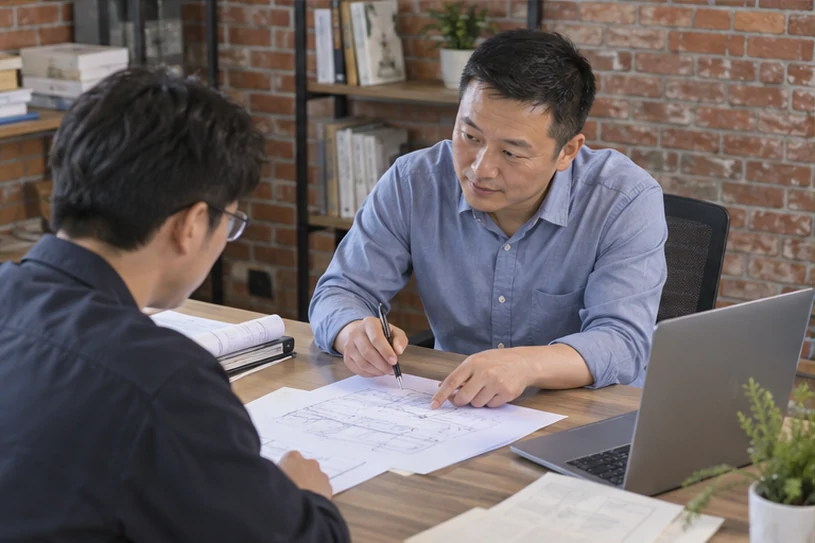企业网站展示业务与服务信息的场景示意