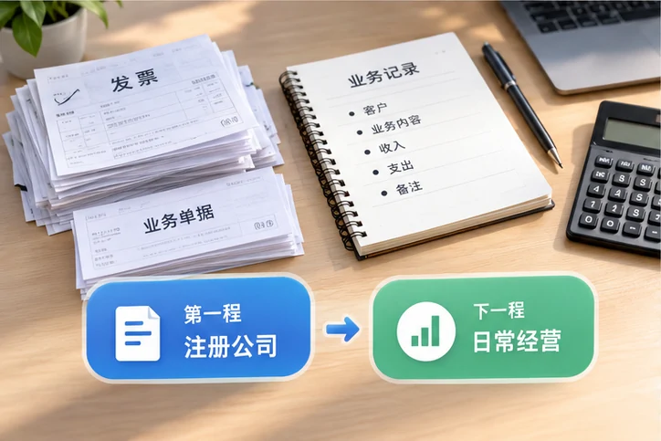 创业者一起整理开办计划的服务场景示意