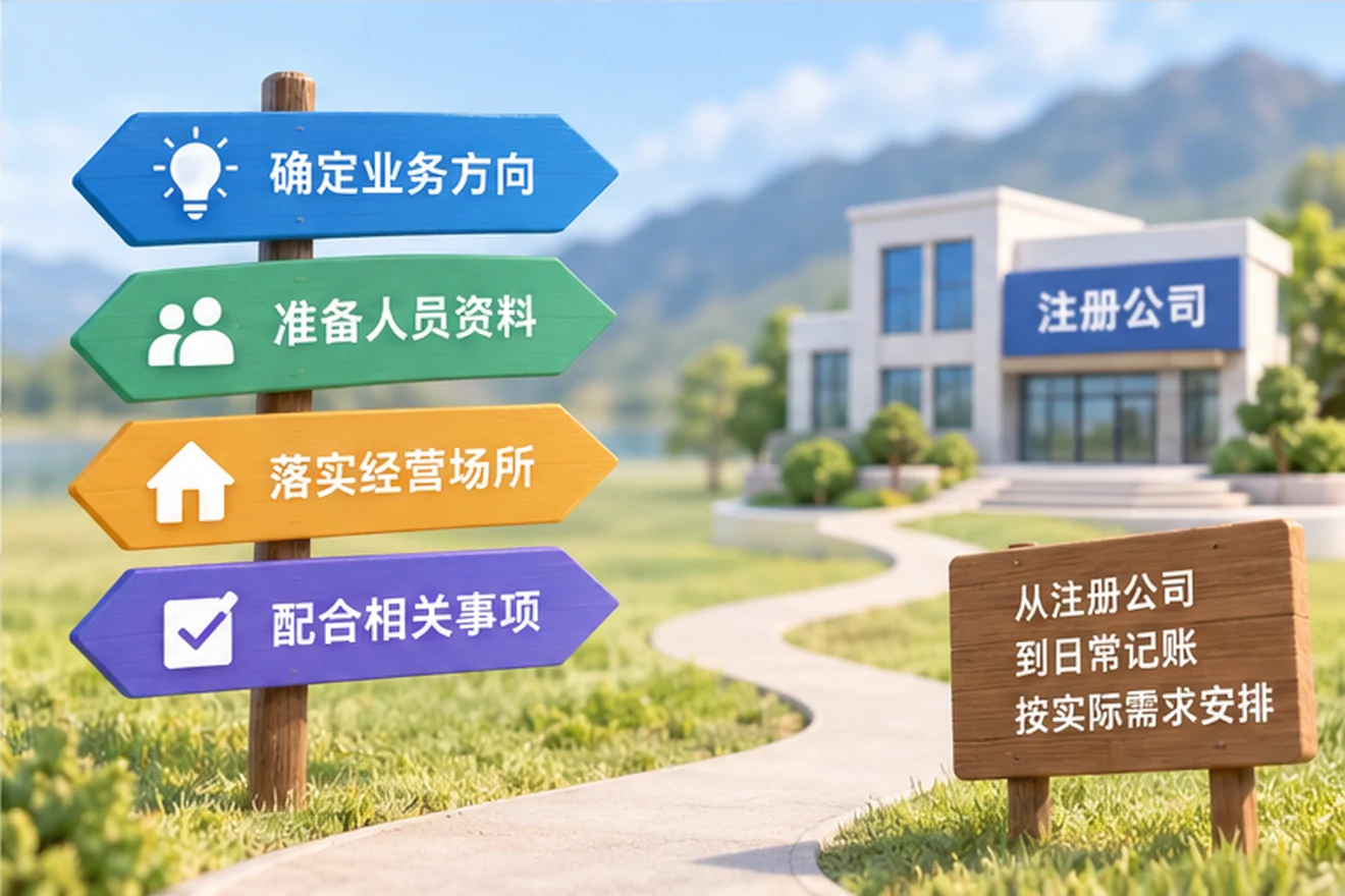 创业者一起整理开办计划的服务场景示意