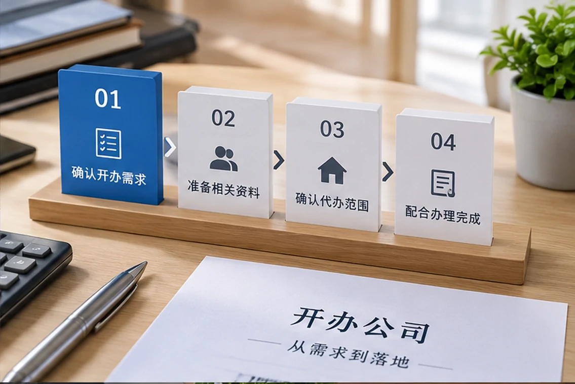 创业者一起整理开办计划的服务场景示意