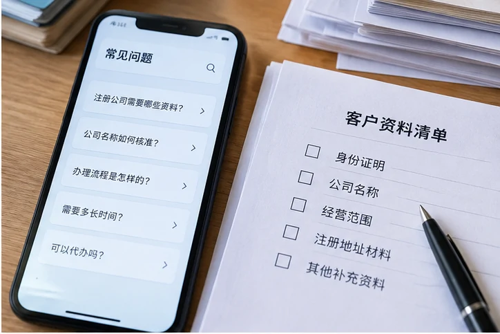 在线客服接待与咨询整理的服务场景示意