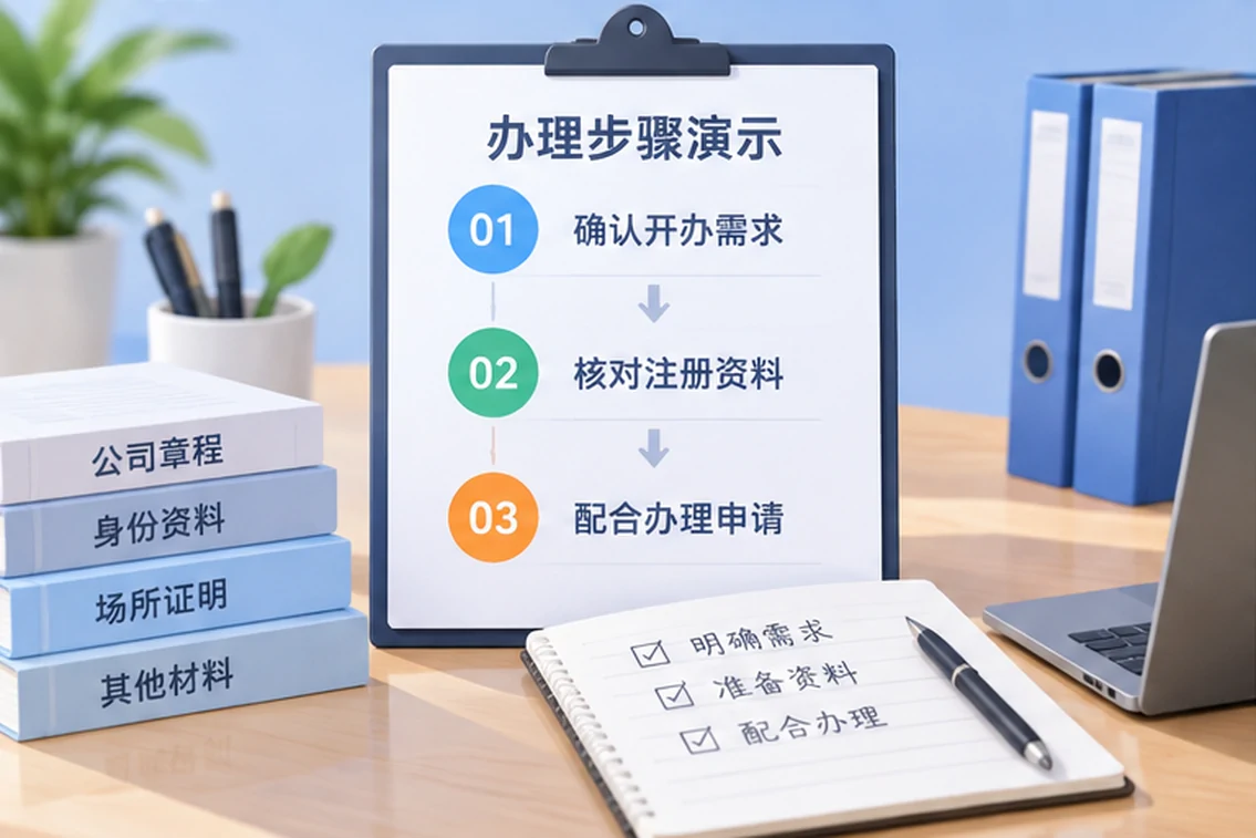 创业者一起整理开办计划的服务场景示意