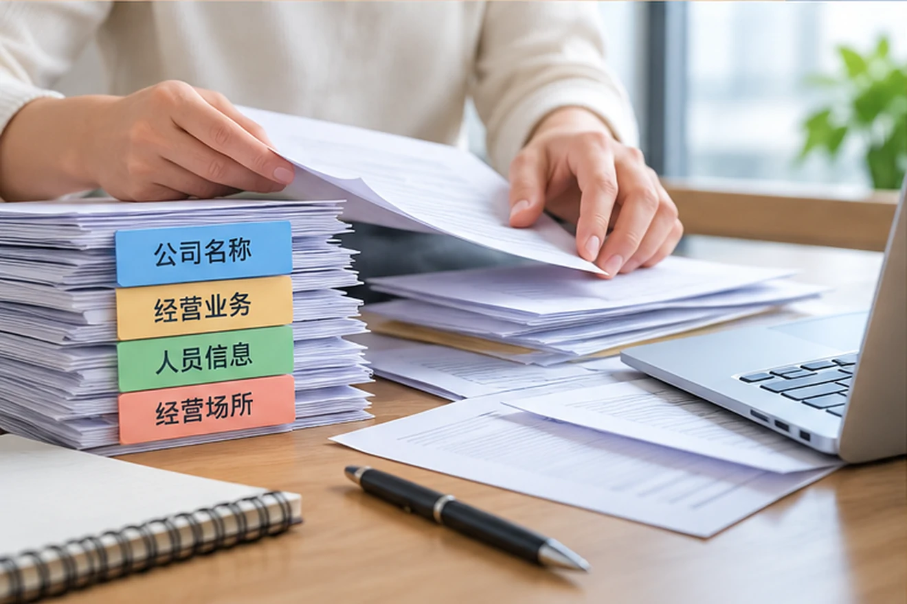 创业者一起整理开办计划的服务场景示意