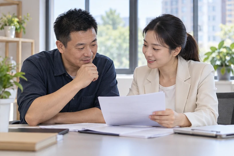 整理企业票据与日常账务资料的服务场景示意