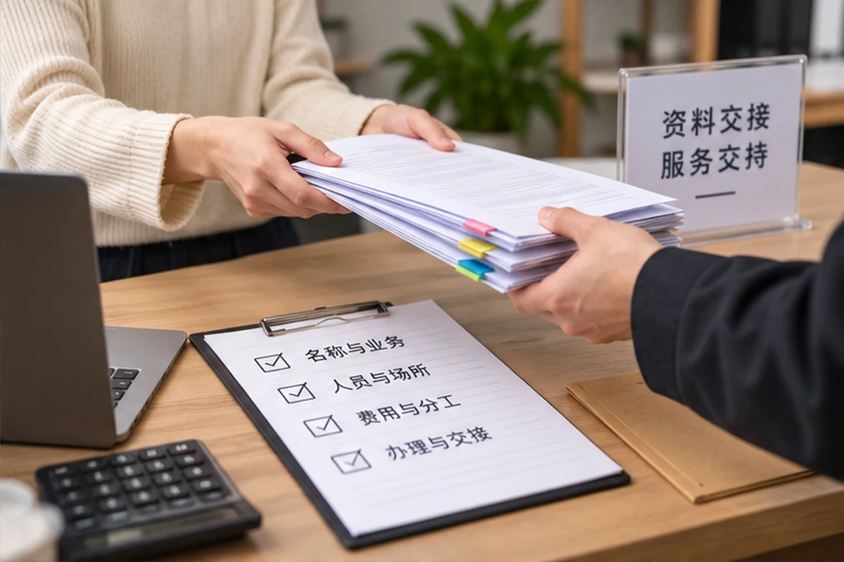 创业者一起整理开办计划的服务场景示意