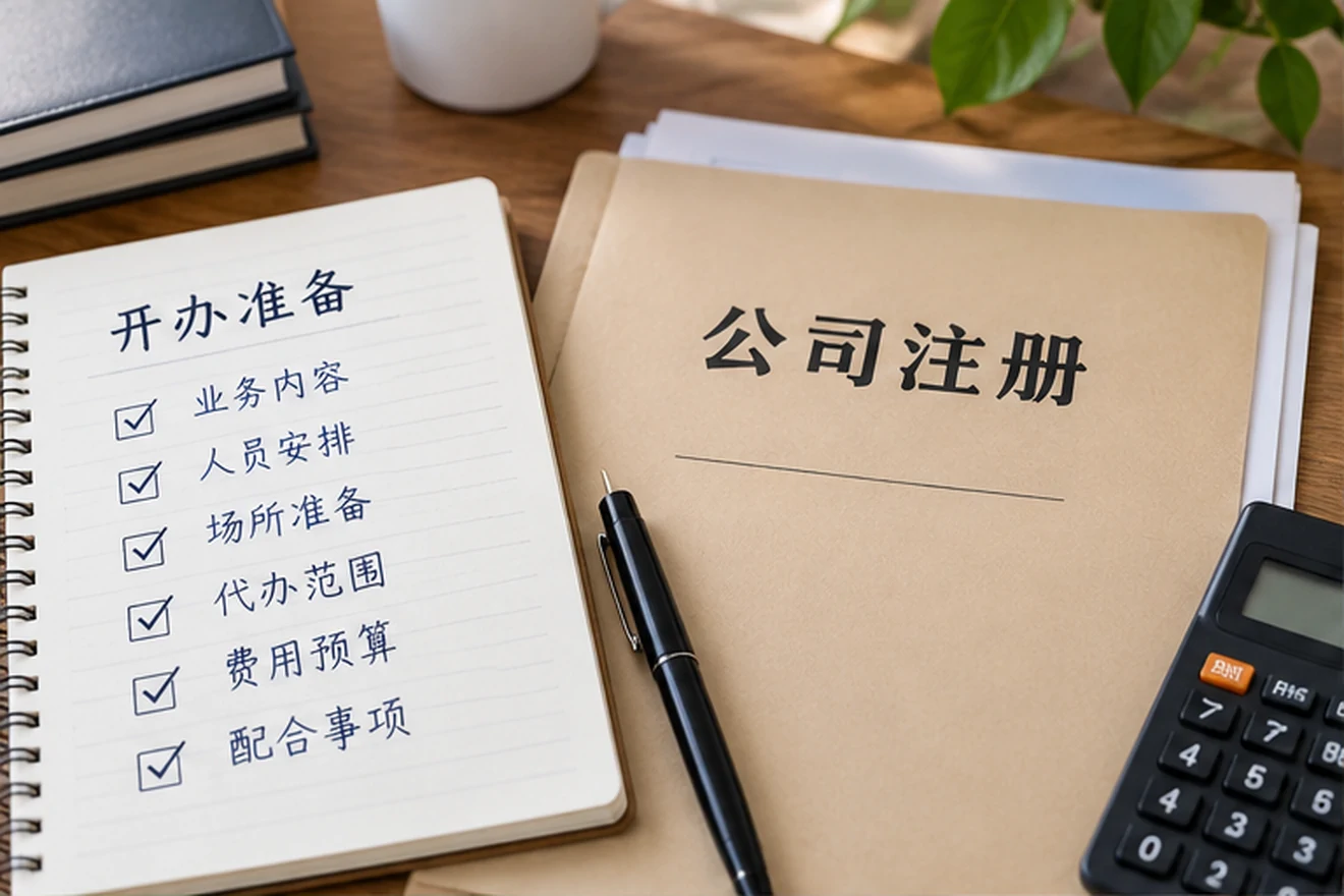 创业者一起整理开办计划的服务场景示意