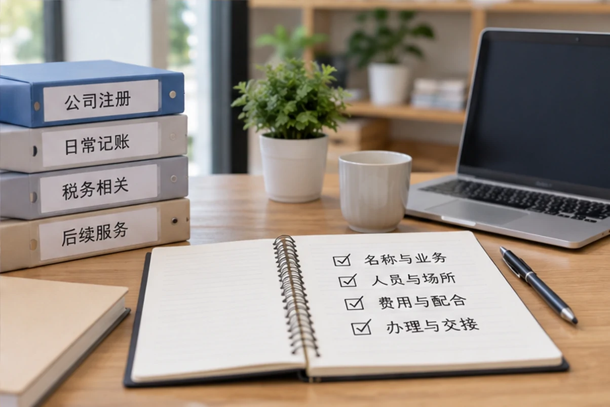 创业者一起整理开办计划的服务场景示意