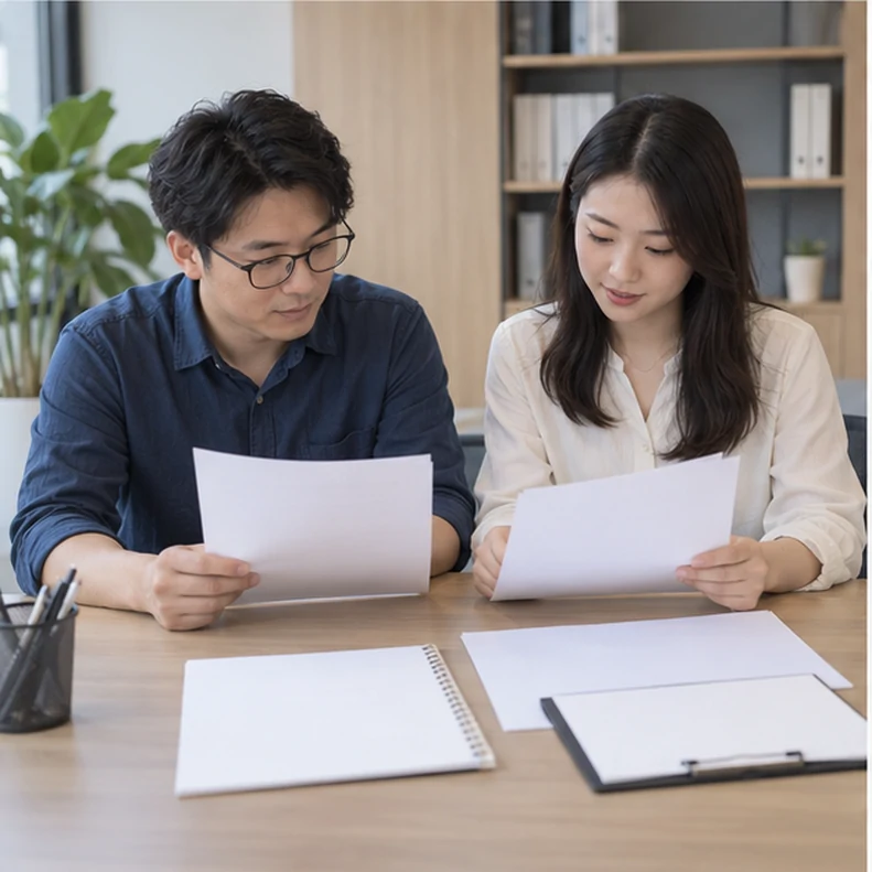 核对注册公司资料与办理事项的服务场景示意