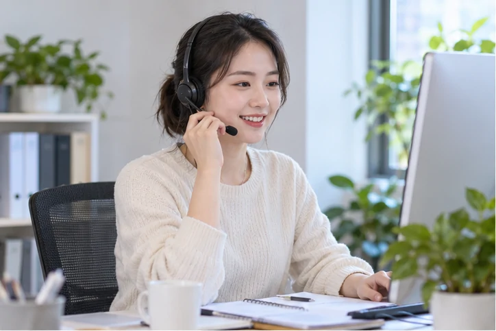 在线客服接待与咨询整理的服务场景示意