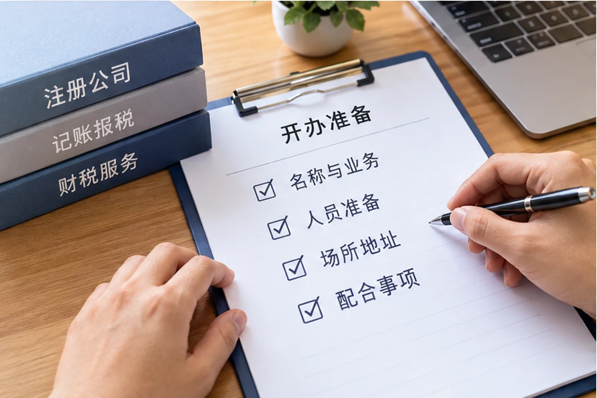 创业者一起整理开办计划的服务场景示意