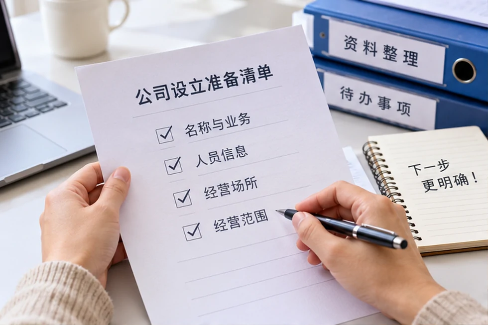 创业者一起整理开办计划的服务场景示意