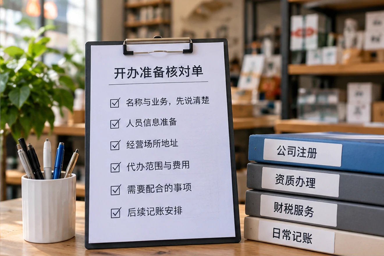 创业者一起整理开办计划的服务场景示意